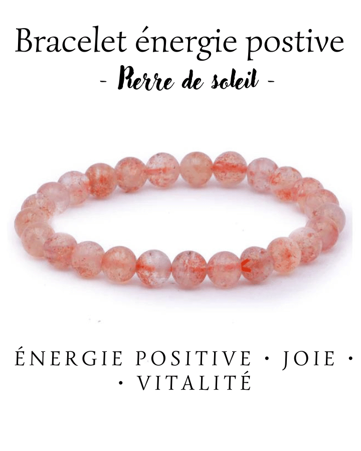 BRACELET PIERRE DE SOLEIL 8 mm