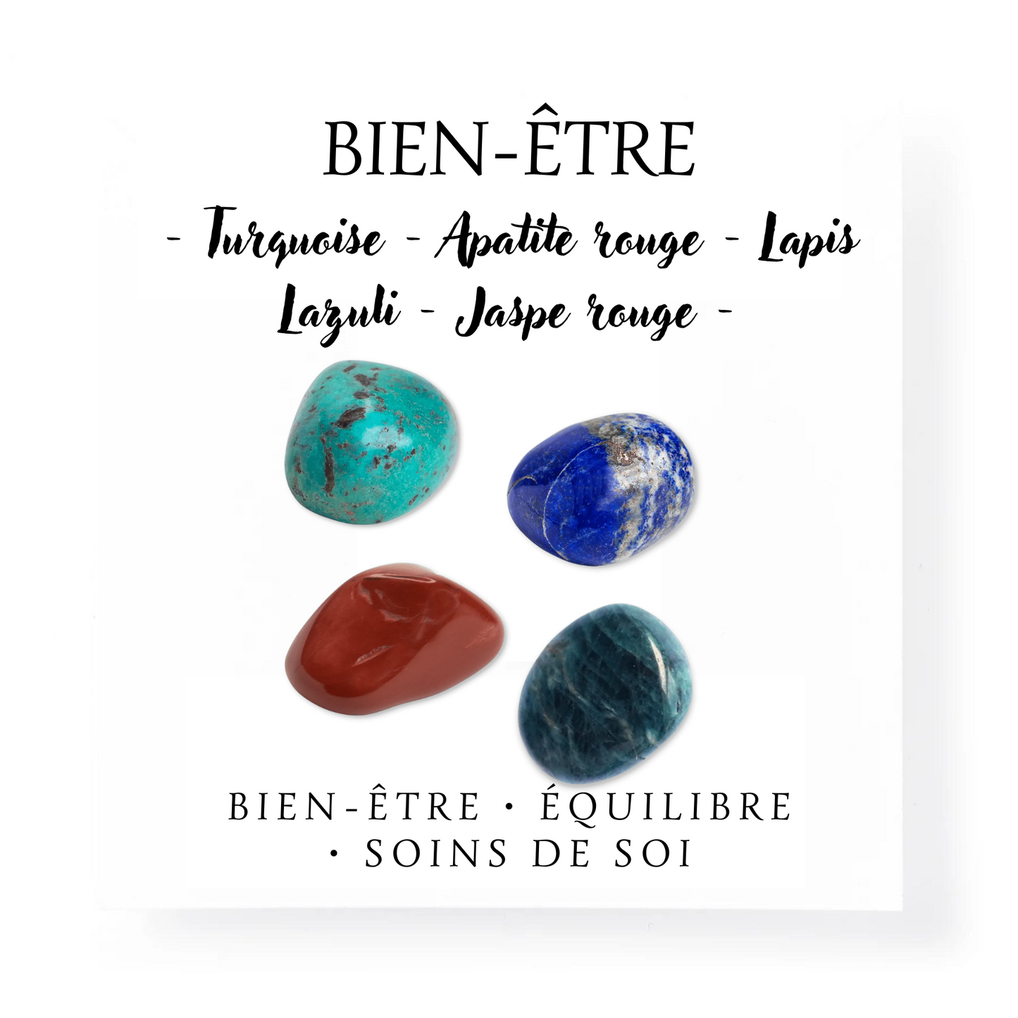 Ensemble de pierres bien-être