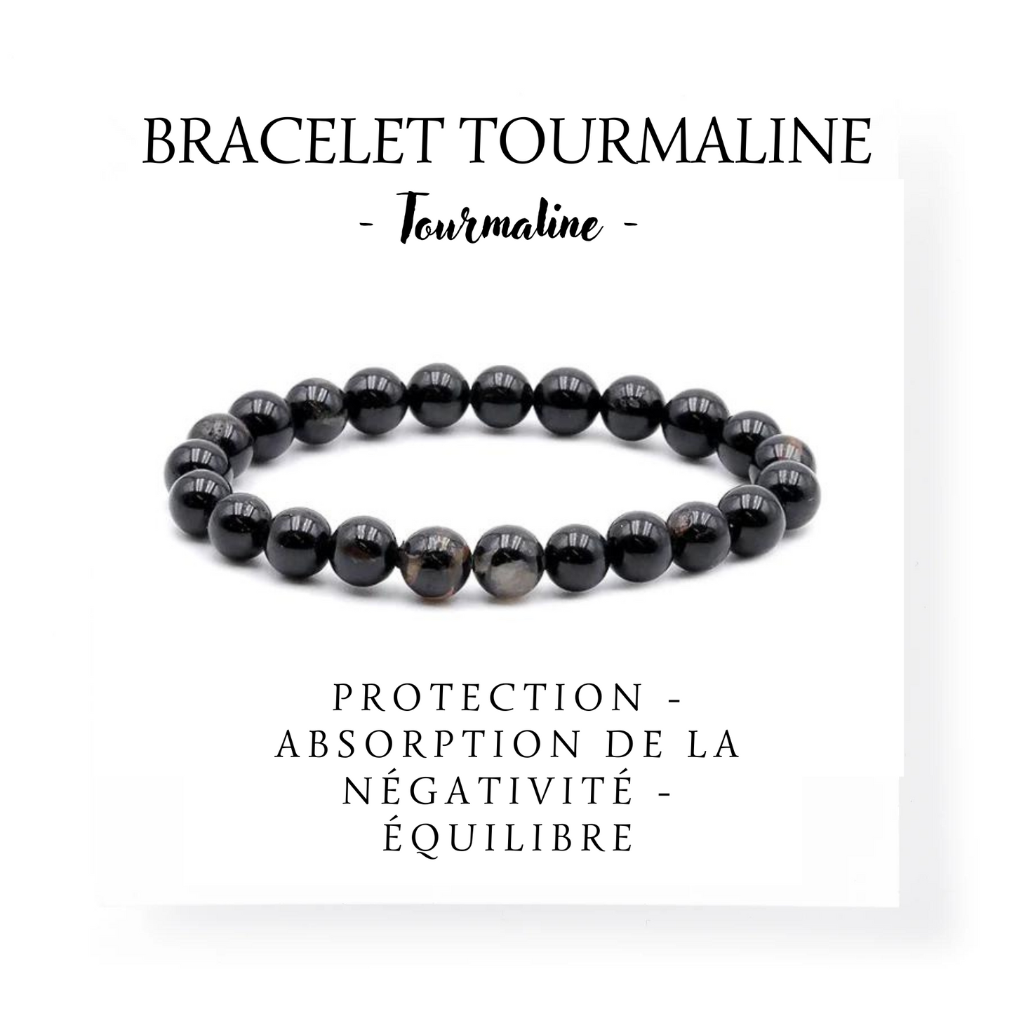 Bracelet Tourmaline noire