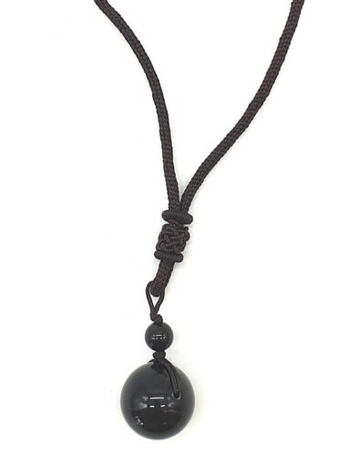 Collier "Oeil Céleste" en Obsidienne Arc-en-ciel