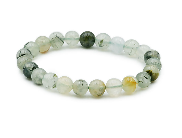 BRACELET BOULE 08MM PREHNITE A