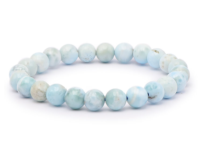 BRACELET BOULE 08MM LARIMAR A (07,5-08,5MM)