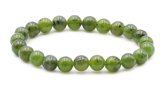 Bracelet "Chance" Jade Nephrite 8 mm