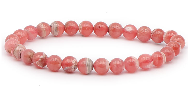Bracelet "Amour" Rhodochrosite 6 mm