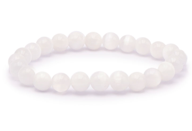 BRACELET BOULE 8 mm SELENITE