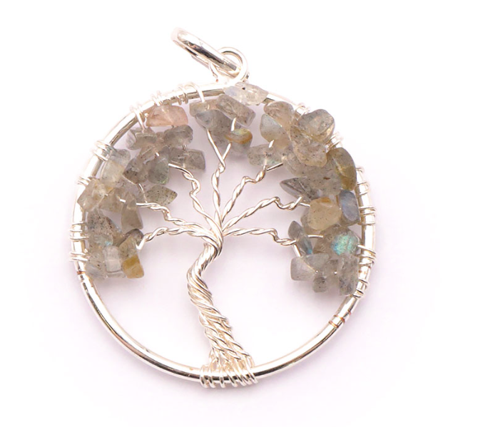 PENDENTIF ARBRE DE VIE LABRADORITE