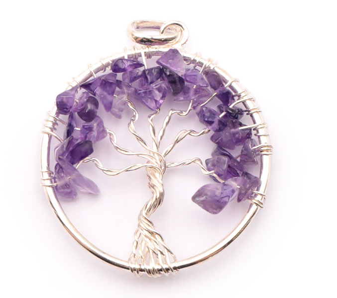 PENDENTIF ARBRE DE VIE AMETHYSTE