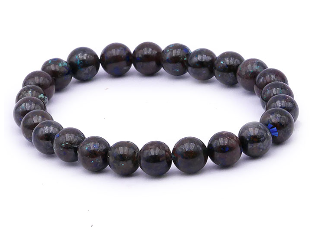 BRACELET BOULE 8 mm AZURITE CHRYSOCOLLE A