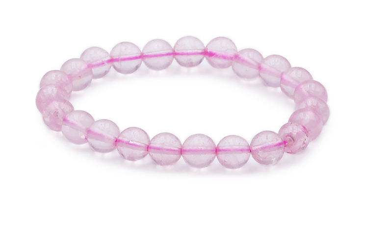 BRACELET QUARTZ ROSE 8mm
