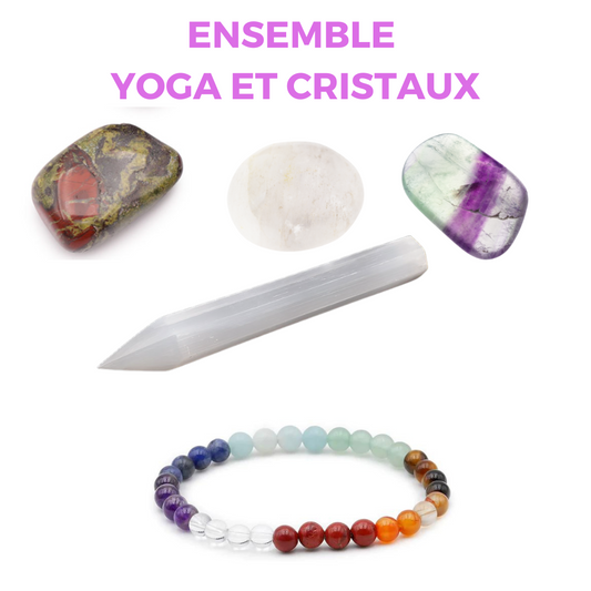 Ensemble Yoga et cristaux