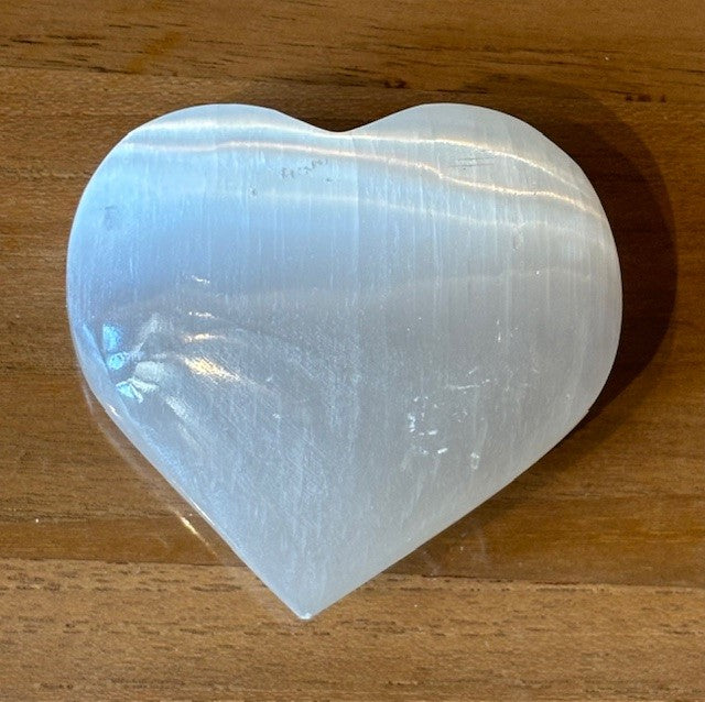Coeur en Sélénite 6-8 cm